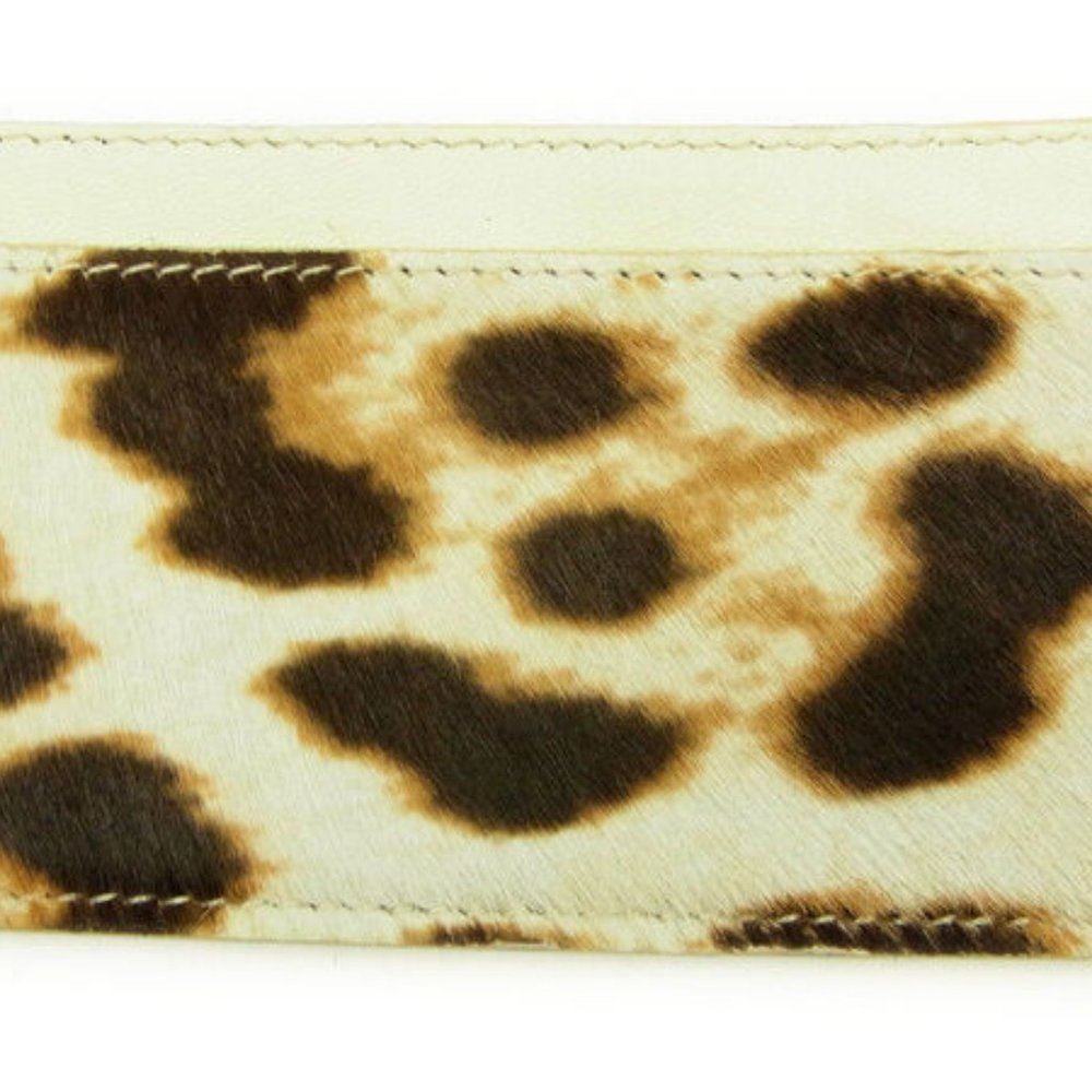 Auth Saint Laurent Card Case Beige Brown Woman - Picture 3 of 6